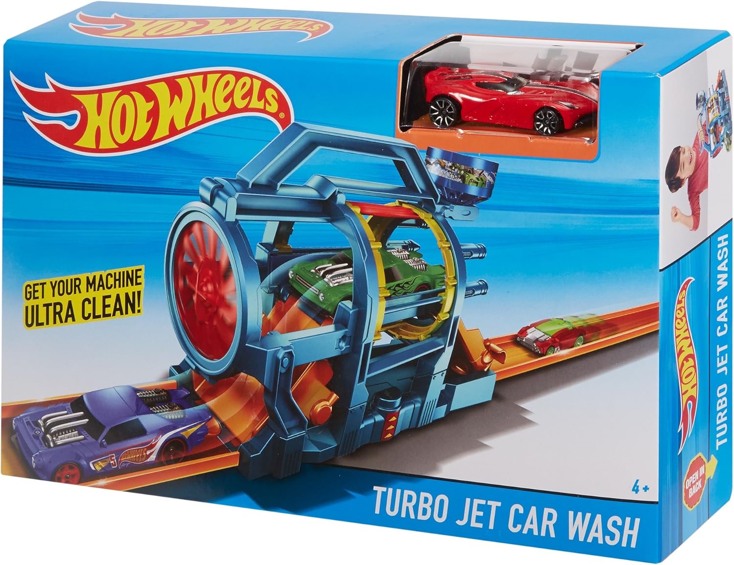 Hot Wheels Turbo Jet Car Wash Playset