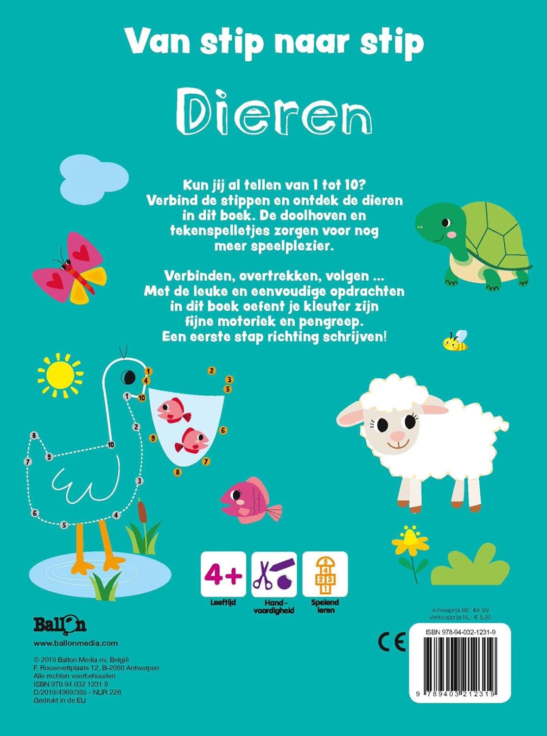 Van stip naar stip tot 10 dieren
