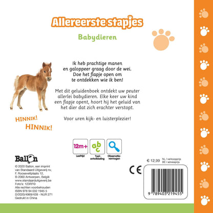Standaard Uitgeverij - Geluidenboek - Babydieren