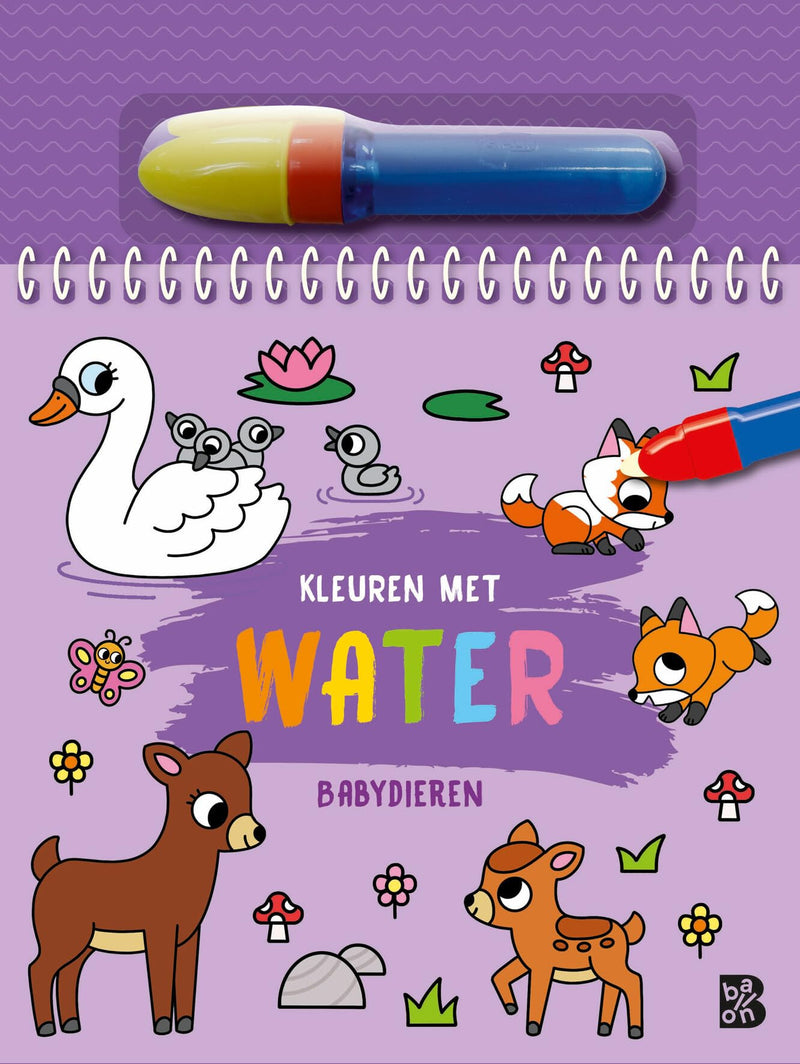 Standaard Uitgeverij - Kleuren met Water - Babydieren