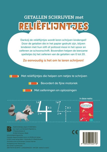 Standaard Uitgeverij - Leren Schrijven met Relieflijntjes Getallen