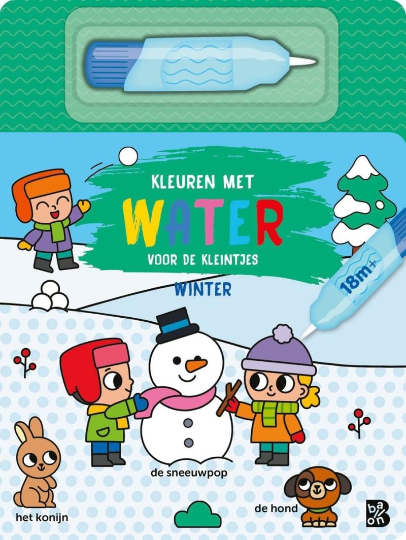 Kleuren met Water Voor de Kleintjes Winter 18m+