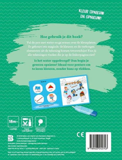 Kleuren met Water Voor de Kleintjes Winter 18m+