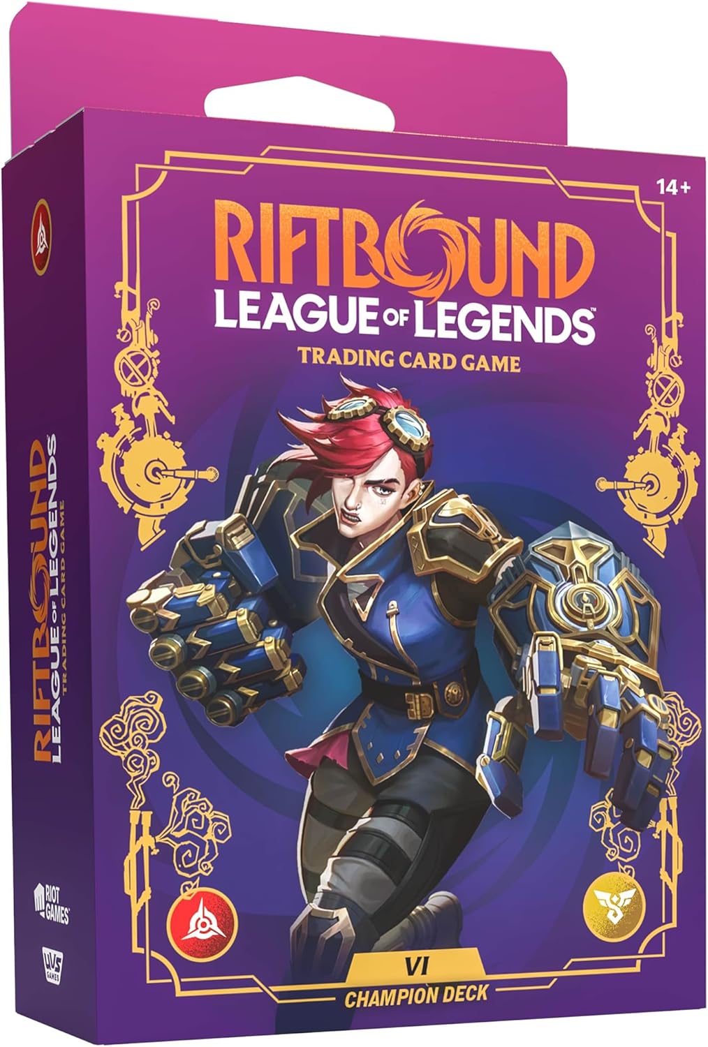 Riftbound: League of Legends TCG Unleashed - Champion Deck: Vi - Ready-to-Play Character, Trading Card Game, Battle Deck-Building, Lots of Punching