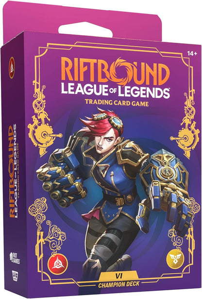 Riftbound: League of Legends TCG Unleashed - Champion Deck: Vi - Ready-to-Play Character, Trading Card Game, Battle Deck-Building, Lots of Punching