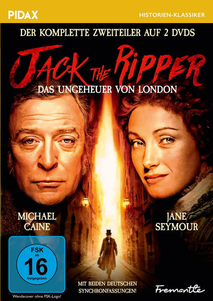 Jack the Ripper - Das Ungeheuer von London / Der komplette Zweiteiler mit Michael Caine und beiden deutschen Synchronfassungen (Pidax Historien-Klassiker)