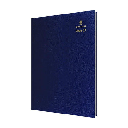 2026-2027 Mid/Academic Year Planner - 13 Month A4 Day-to-Page with Appointments - Collins Debden Desk Diary Blue (44M.60-2627