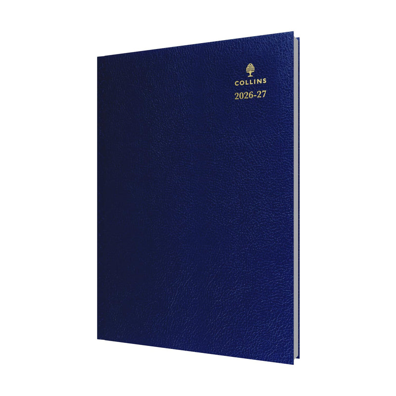 2026-2027 Mid/Academic Year Planner - 13 Month A4 Day-to-Page with Appointments - Collins Debden Desk Diary Blue (44M.60-2627