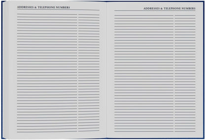 2026-2027 Mid/Academic Year Planner - 13 Month A4 Day-to-Page with Appointments - Collins Debden Desk Diary Blue (44M.60-2627