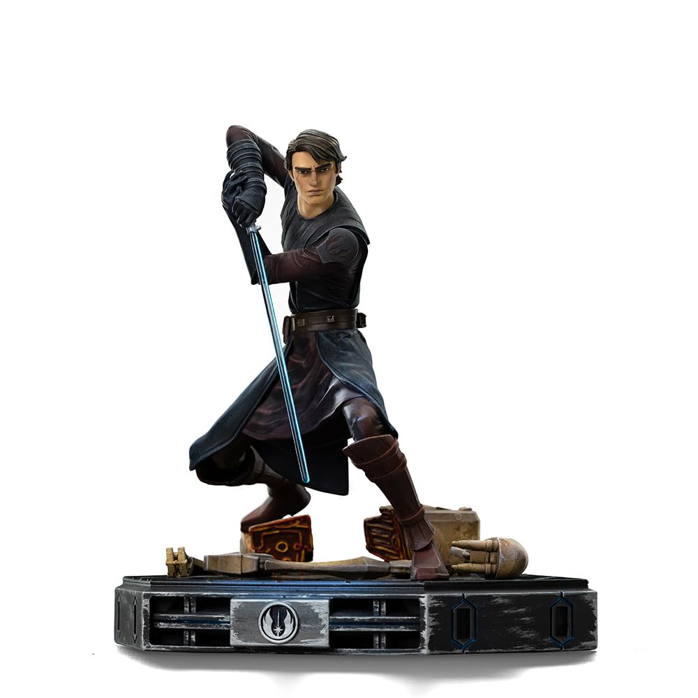 Iron Studios Collectible Statue Art Scale 1/10 Anakin Skywalker Star Wars: Clone Wars Polystone Resin Multicolor 7.5 inches
