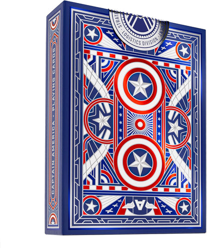 theory11 Captain America Playing Cards, Premium Cards, Poker Size Standard Index, Luxury Cards