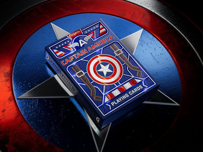 theory11 Captain America Playing Cards, Premium Cards, Poker Size Standard Index, Luxury Cards
