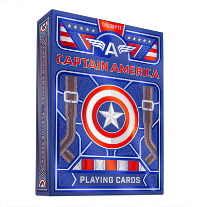 theory11 Captain America Playing Cards, Premium Cards, Poker Size Standard Index, Luxury Cards