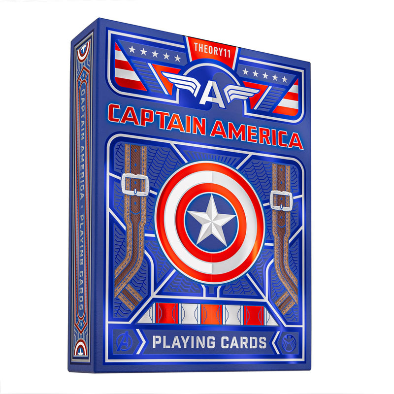 theory11 Captain America Playing Cards, Premium Cards, Poker Size Standard Index, Luxury Cards