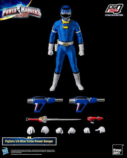 Power Rangers Turbo: FigZero Blue Turbo Ranger 1:6 Scale Action Figure