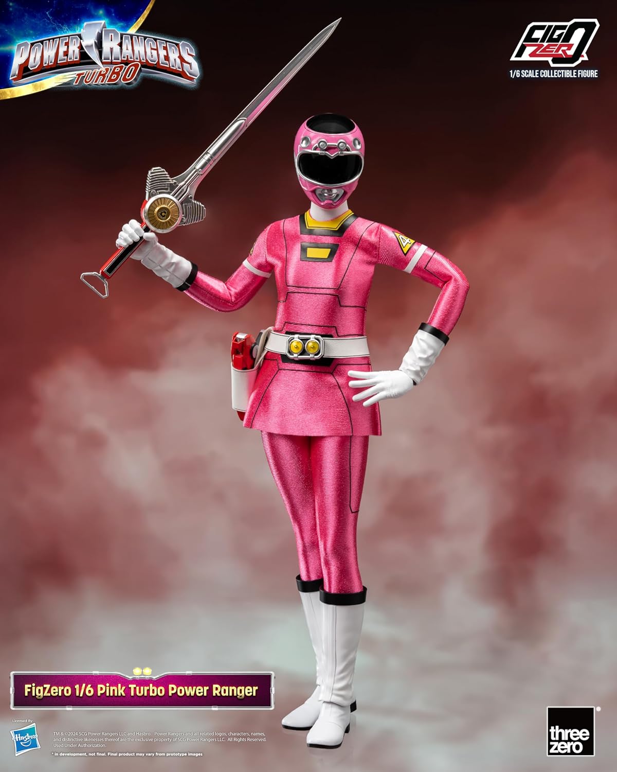 Power Rangers Turbo: FigZero Pink Turbo Ranger 1:6 Scale Action Figure