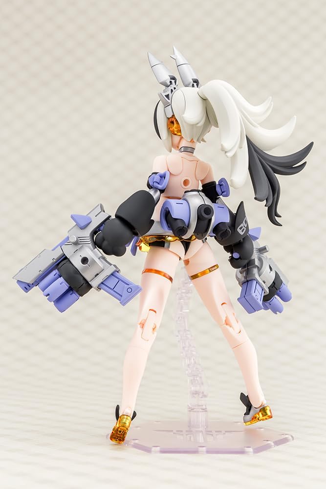 Kotobukiya Megami Device PUNI☆MOFU Silver Run, Total Height Approx. 6.3 inches (160 mm), 1/1 Scale Plastic Model
