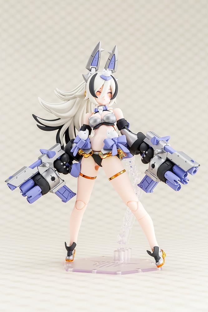 Kotobukiya Megami Device PUNI☆MOFU Silver Run, Total Height Approx. 6.3 inches (160 mm), 1/1 Scale Plastic Model