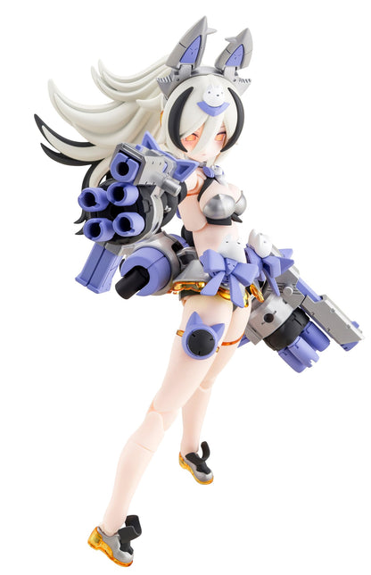 Kotobukiya Megami Device PUNI☆MOFU Silver Run, Total Height Approx. 6.3 inches (160 mm), 1/1 Scale Plastic Model
