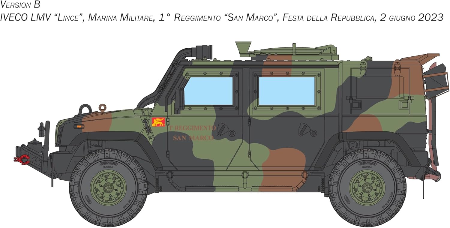 Italeri 6766 VTLM Lince 1:35 Scale Plastic Model Kit/Plastic Model for Assembly