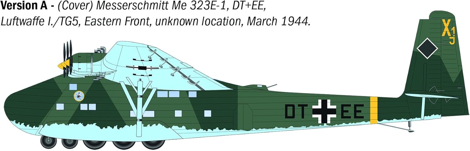 Italeri 90104 Messerschmitt Me 323 Gigant, 1:72 Scale, Plastic Model Kit/Model Assembly