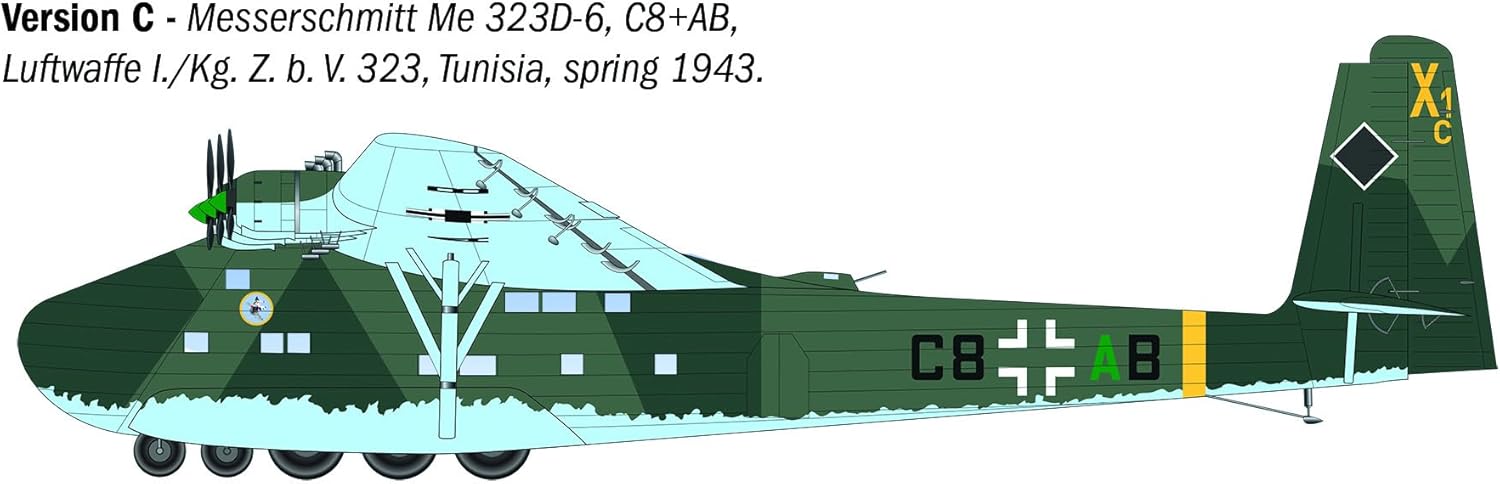 Italeri 90104 Messerschmitt Me 323 Gigant, 1:72 Scale, Plastic Model Kit/Model Assembly