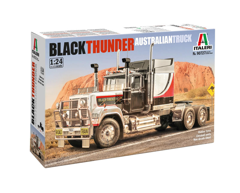 Italeri 90727 Black Thunder Australian Truck, 1:24 Scale, Plastic Model Kit/Model Assembly