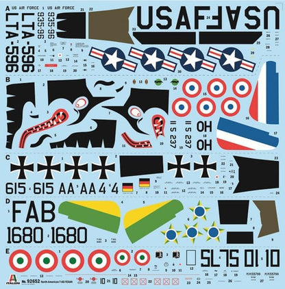 Italeri 92652 T-6G Texan 1:48 Scale Plastic Model Kit/Model Assembly