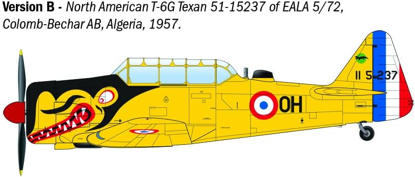 Italeri 92652 T-6G Texan 1:48 Scale Plastic Model Kit/Model Assembly