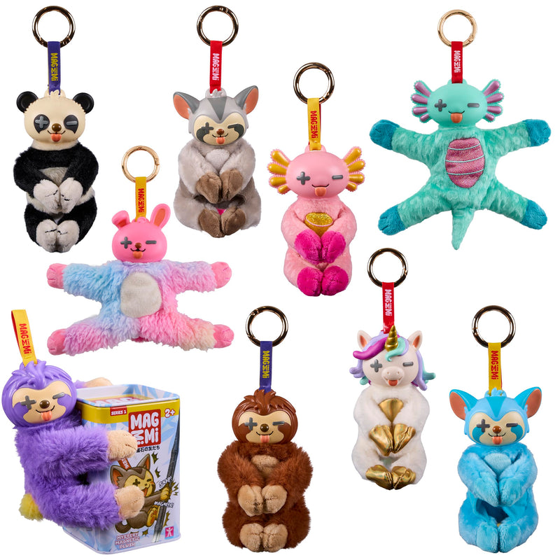 Magnetic Animal Character Plush with Reusable Tin, 9 to Collect, Styles May Vary