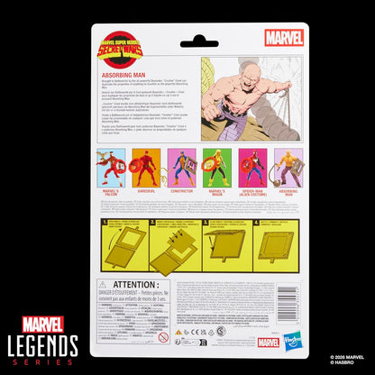 Marvel Legends Series, Figurine de Collection Secret Wars Absorbing Man de 15 cm avec Bouclier lenticulaire, inspirée des Bandes dessinées Marvel