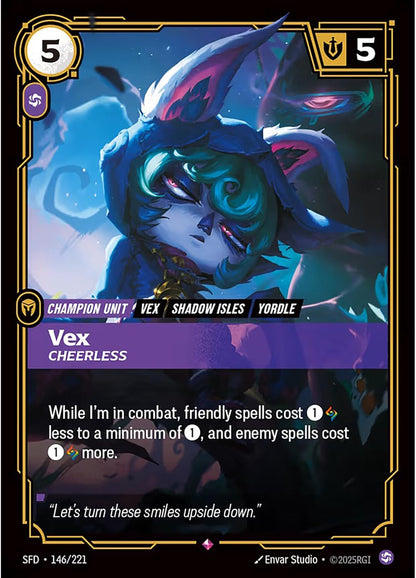 Riftbound: League of Legends TCG Unleashed - Champion Deck: Vex - Ready-to-Play Character, Trading Card Game, Battle Deck-Building, Play Slow & Steady