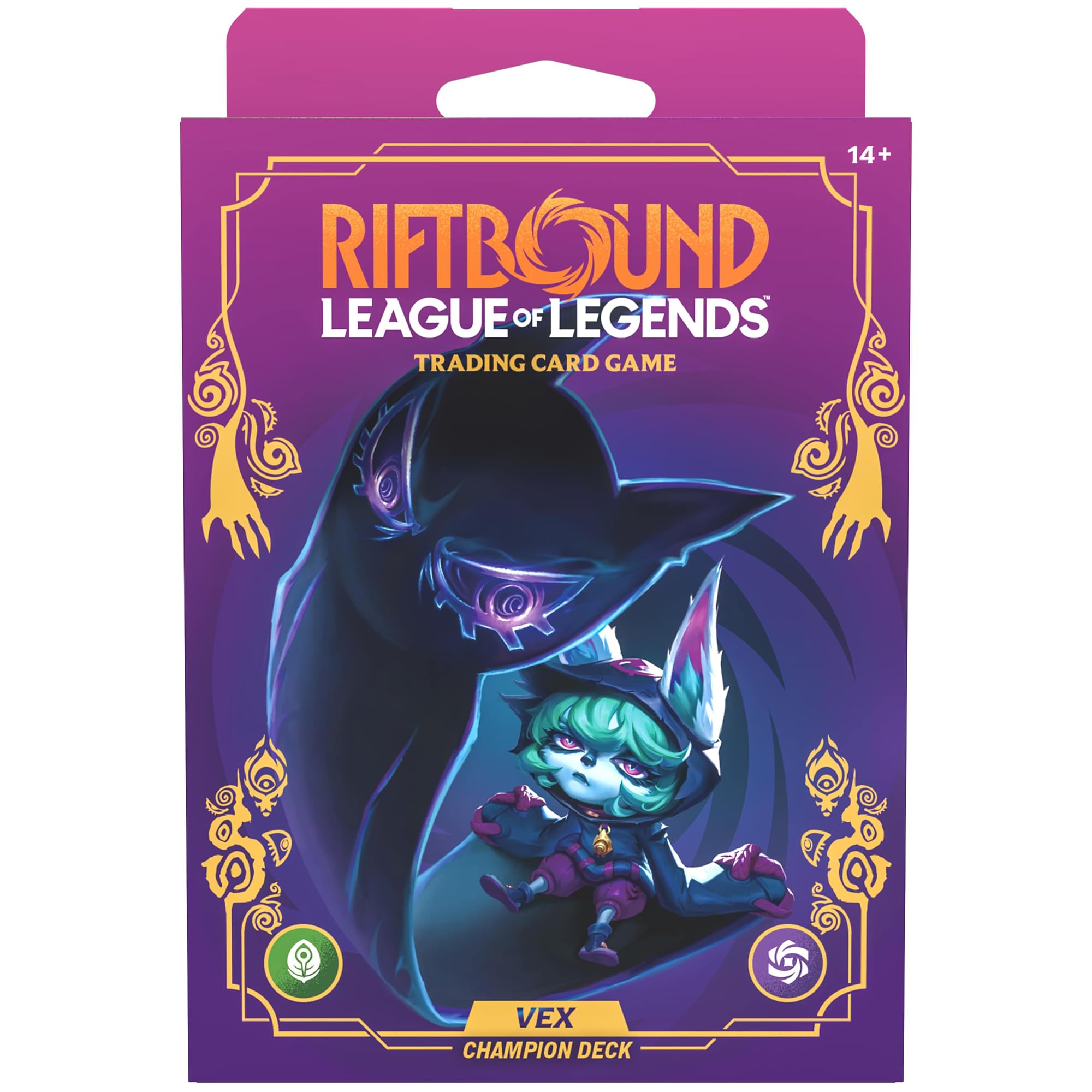 Riftbound: League of Legends TCG Unleashed - Champion Deck: Vex - Ready-to-Play Character, Trading Card Game, Battle Deck-Building, Play Slow & Steady
