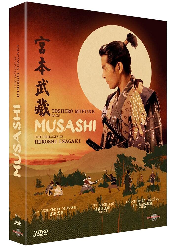 La trilogie musashi : la légende de musashi + duel à ichijoji + la voie de la lumière