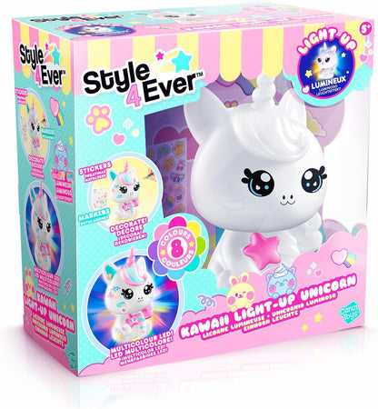 Canal Toys - Style 4 Ever - Eenhoorn Y2K DIY lichtgevend om te versieren - Collector-editie - Creatieve vrije tijd voor kinderen - Wit - OFG 293