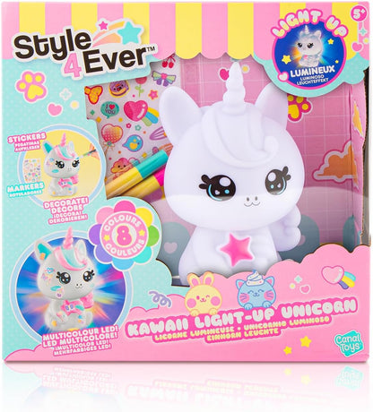 Canal Toys - Style 4 Ever - Eenhoorn Y2K DIY lichtgevend om te versieren - Collector-editie - Creatieve vrije tijd voor kinderen - Wit - OFG 293