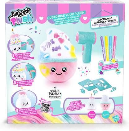 Canal Toys - AirbrushPlush - Squishy Food'Tastic plush animal to decorate with fragrance markers and templates for children from 6 years old - gift idea to decorate it infinitely - AIR 072