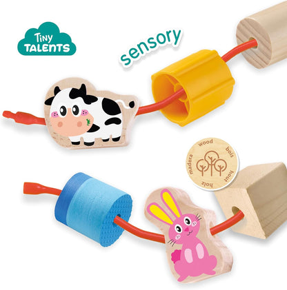 Ses Creative - Lacing Sensory Beads - Farm Animals (S13271)