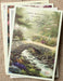 DaySring - God's Blessings on Your Birthday - Thomas Kinkade Painter of Light - 4 Design Assortment With Sciprutre - 12 Birthday Boxed Cards & Envelopes (86068