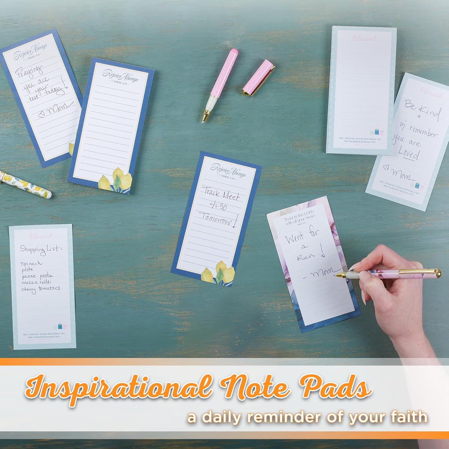 Blessed Magnetic Notepad and Pen Gift Set - Proverbs 31:28