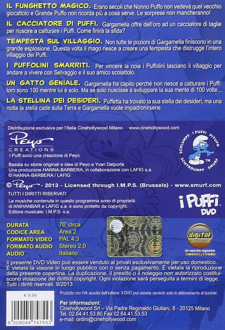 I Puffi - Tempesta sul villaggio (+libretto da colorare