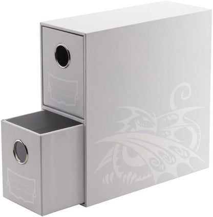 Dragon Shield Fortress | TCG Collection Storage | 2-Card Drawers Vertical - White