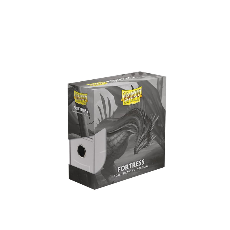 Dragon Shield Fortress | TCG Collection Storage | 2-Card Drawers Vertical - White