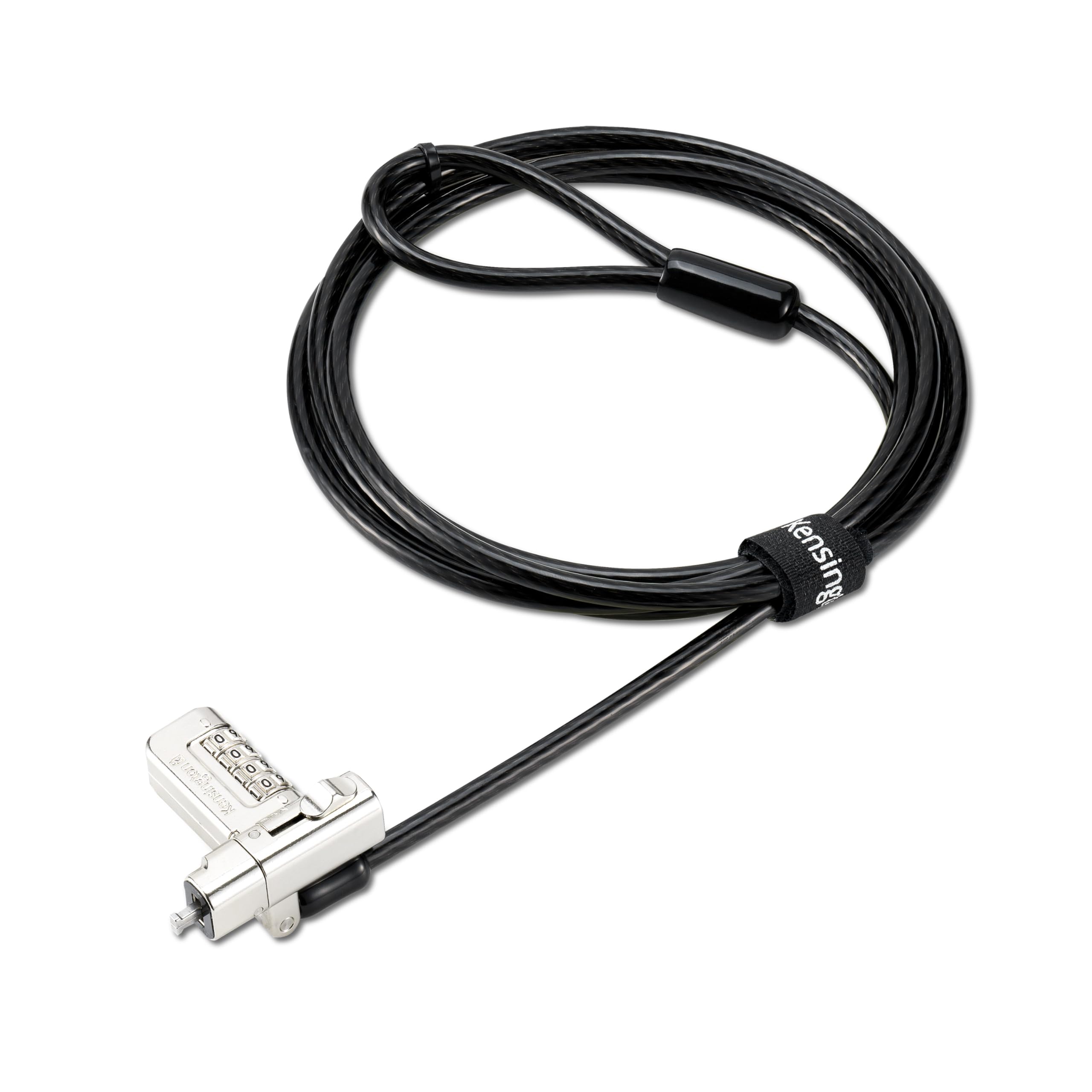 Kensington Verrou Universel 3 en 1 à Combinaison 2.0 pour Ordinateur Portable, Compatible avec Barre en T, Nano, N17, Types de Verrouillage en Forme de Coin, câble de Verrouillage de sécurité pour