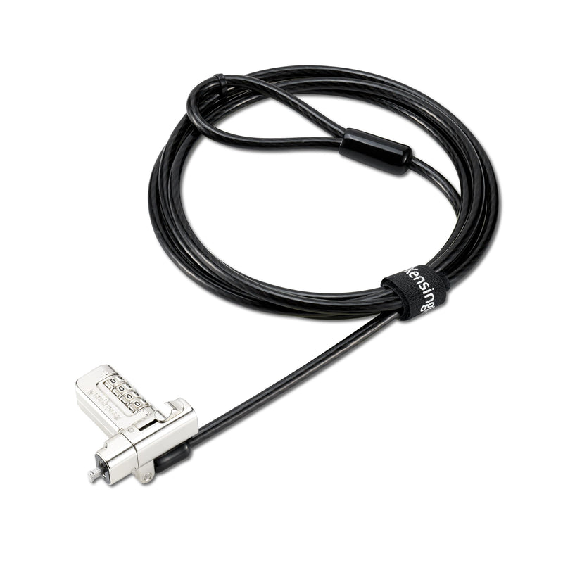 Kensington Verrou Universel 3 en 1 à Combinaison 2.0 pour Ordinateur Portable, Compatible avec Barre en T, Nano, N17, Types de Verrouillage en Forme de Coin, câble de Verrouillage de sécurité pour