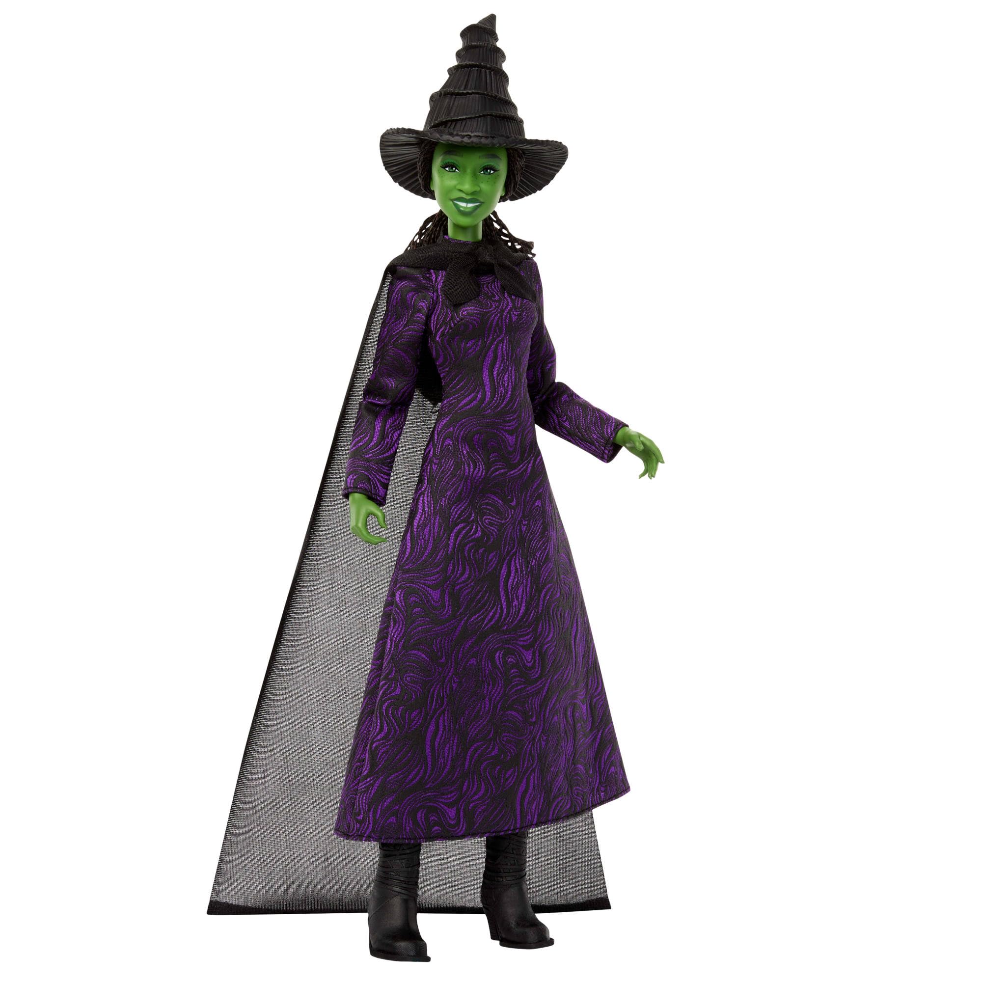 Mattel Universal Pictures’ Wicked Elphaba Thropp Fashion Doll with Removable Outfit & 7 Points of Articulation, Inspired by the Movie, JMG23