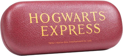 Half Moon Bay Harry Potter Glasses Case - Platform 9 3/4 Maroon with Flocked Fabric and Printed Lens Cloth