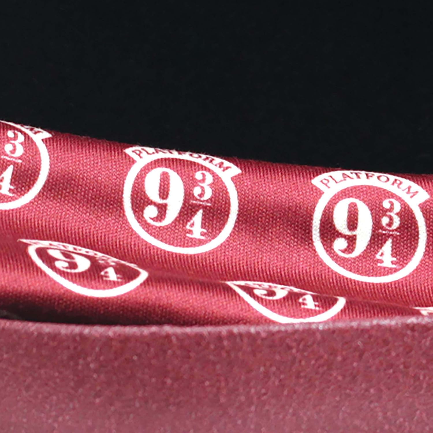 Half Moon Bay Harry Potter Glasses Case - Platform 9 3/4 Maroon with Flocked Fabric and Printed Lens Cloth