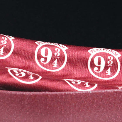 Half Moon Bay Harry Potter Glasses Case - Platform 9 3/4 Maroon with Flocked Fabric and Printed Lens Cloth