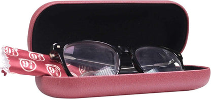 Half Moon Bay Harry Potter Glasses Case - Platform 9 3/4 Maroon with Flocked Fabric and Printed Lens Cloth